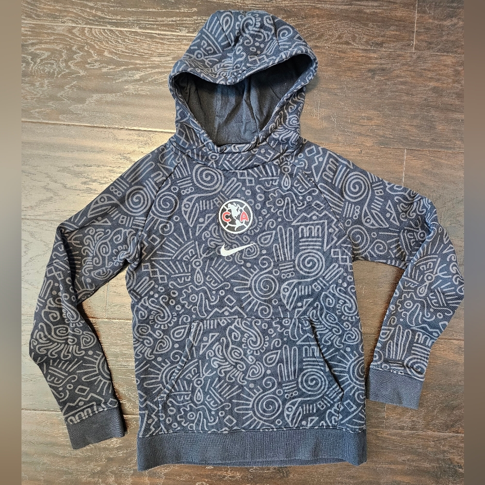 Club América Club Nike Soccer Fleece Pullover Hoodie, Youth Size M